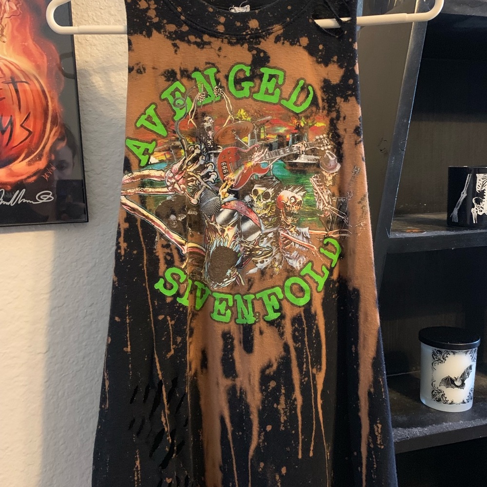 Avenged Sevenfold Distressed Tank Top